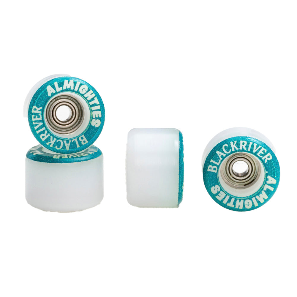 Blackriver Almighties Wheels Verdes vista 1 – ruedas fingerboard Blackriver Uruguay – URUFBSHOP