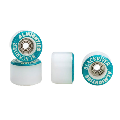 Blackriver Almighties Wheels Verdes vista 1 – ruedas fingerboard Blackriver Uruguay – URUFBSHOP