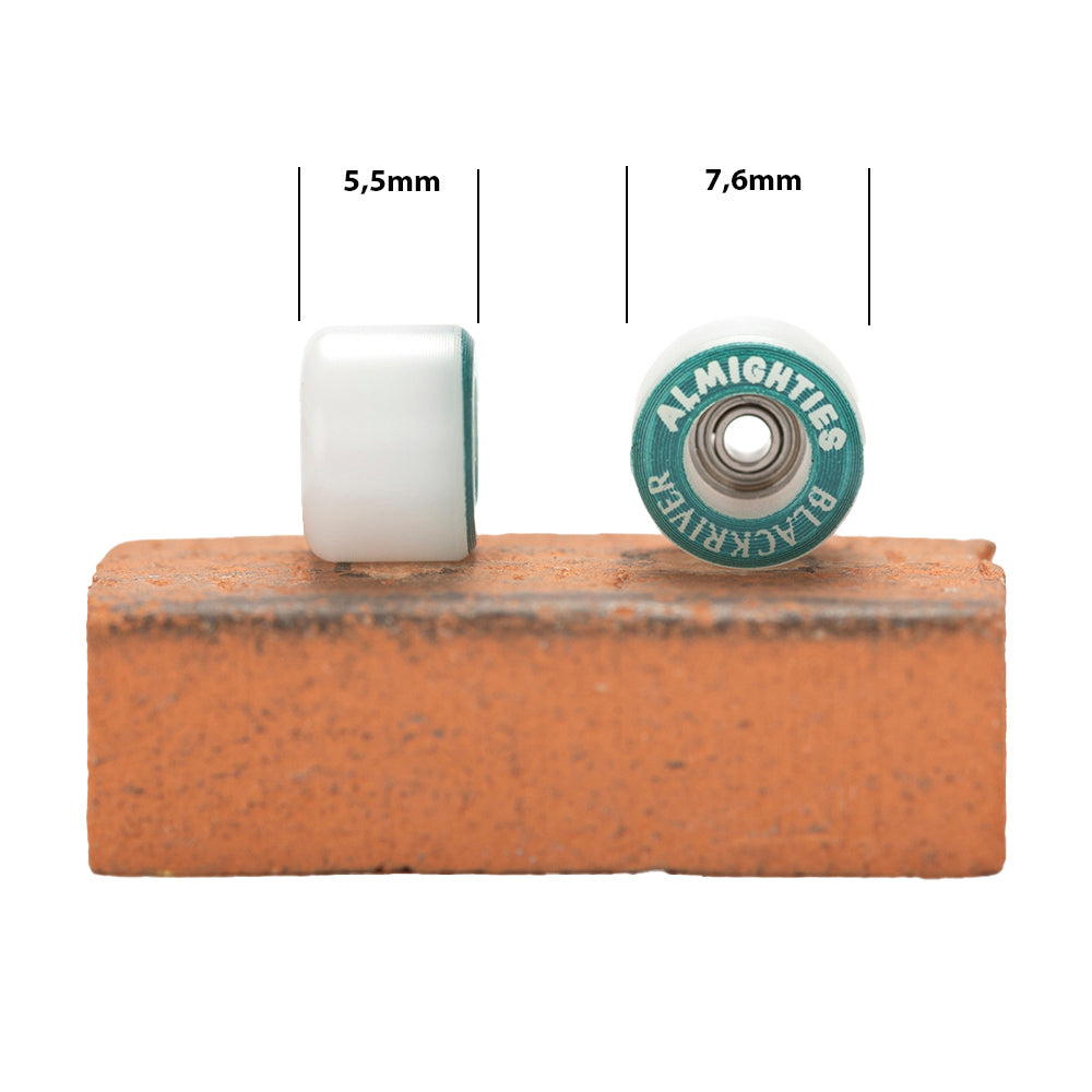 Blackriver Almighties Wheels Verdes vista 4 – ruedas fingerboard Blackriver Uruguay – URUFBSHOP