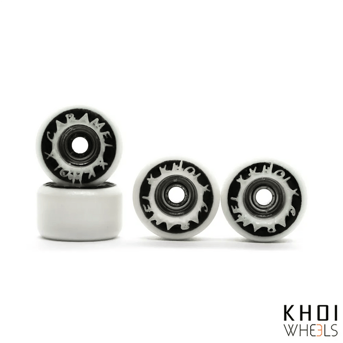 Khoi x Caramel Wheels 8mm Negras – ruedas fingerboard Caramel Uruguay – URUFBSHOP