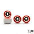 Khoi x Caramel Wheels 8mm Rojas – ruedas fingerboard Caramel Uruguay – URUFBSHOP