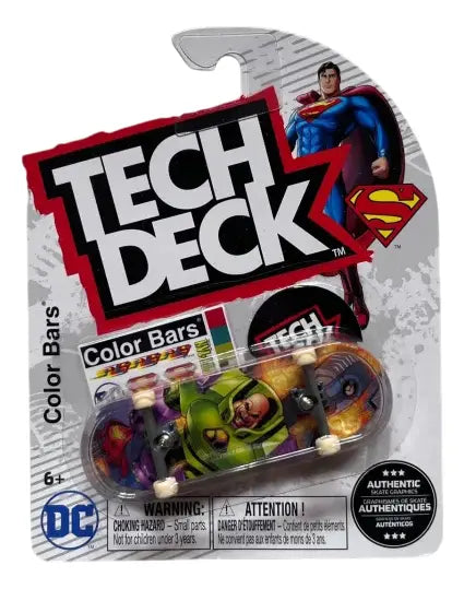 Tech Deck Color Bars Lex Luthor fingerboard completo profesional – tech deck Uruguay – URUFBSHOP