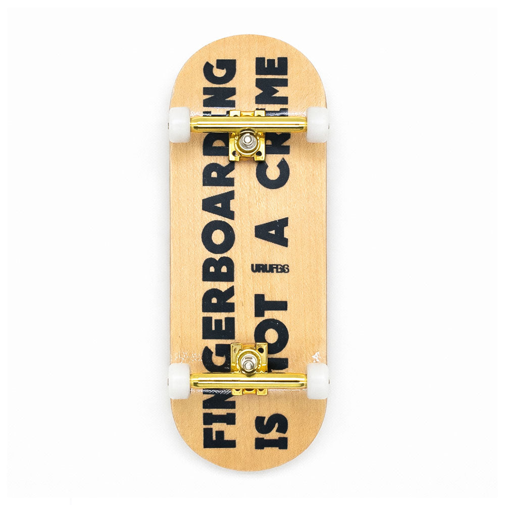 Fingerboard completo PRO URUFBS FB IS NOT A CRIME maple 34mm – skate dedos Uruguay – URUFBSHOP