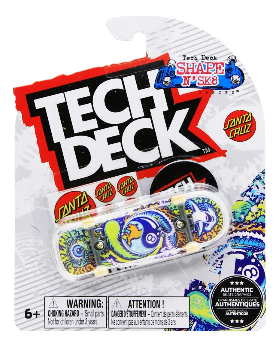 Tech Deck Santa Cruz fingerboard completo profesional – tech deck Uruguay – URUFBSHOP