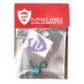 FlatFace Dual Durometer Wheels Black Turquoise – ruedas fingerboard FlatFace Uruguay – URUFBSHOP