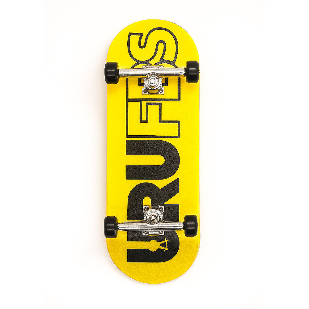 Fingerboard completo profesional URUFBS Amarillo 34mm – skate dedos Uruguay – URUFBSHOP