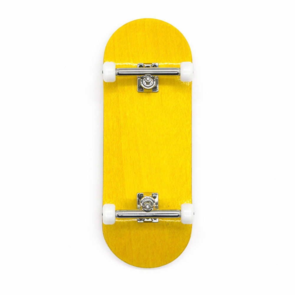 Fingerboard completo starter Basic Amarillo 34mm – skate dedos Uruguay – URUFBSHOP