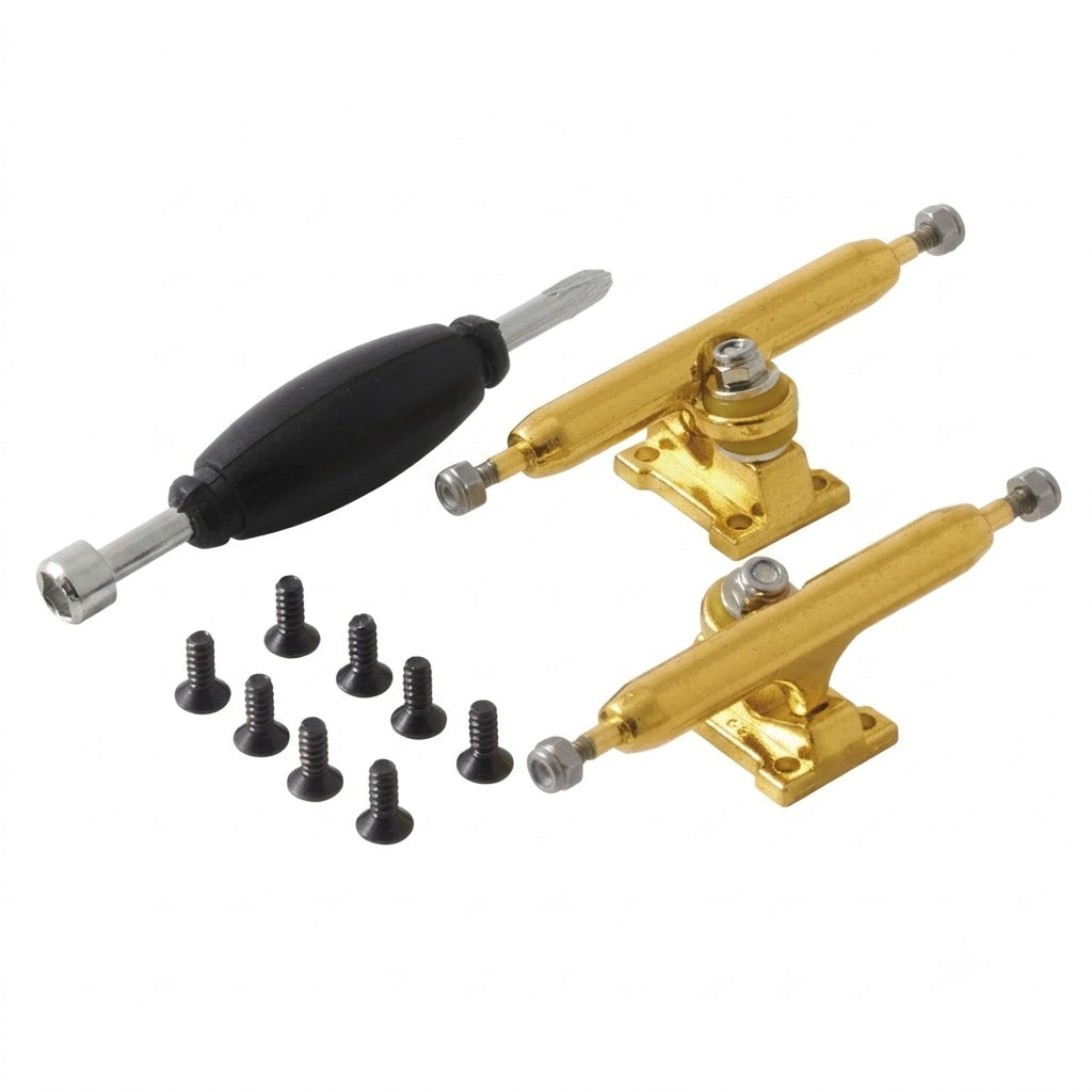 Single Axle 3.0 Pro Trucks Dorado 32mm – trucks fingerboard Uruguay – URUFBSHOP