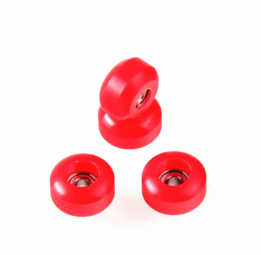 Ruedas CNC 7mm Standard Rojas URUFBS – ruedas fingerboard CNC Uruguay – URUFBSHOP